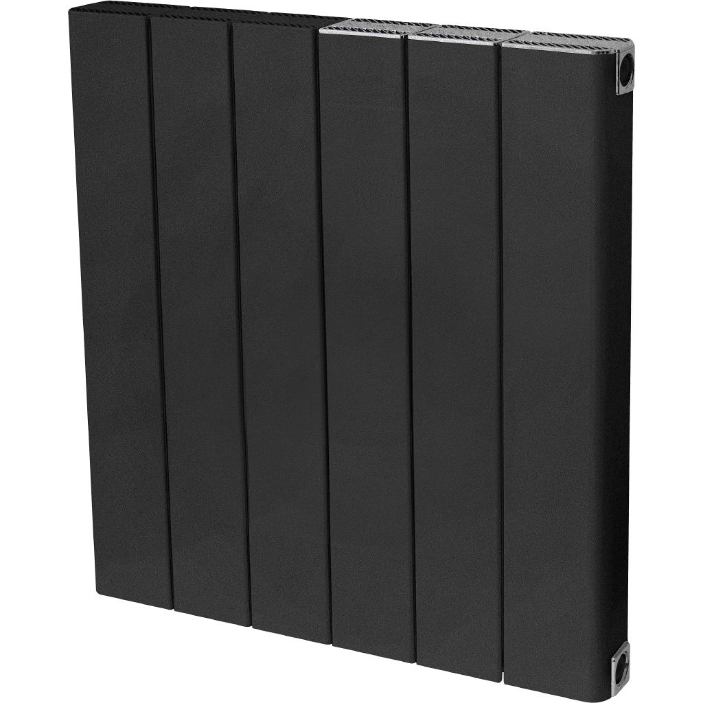 Global  Global Sebino 500 6 секции радиатор алюминиевый боковое подключение  (цвет 2748 cod.07 черный)